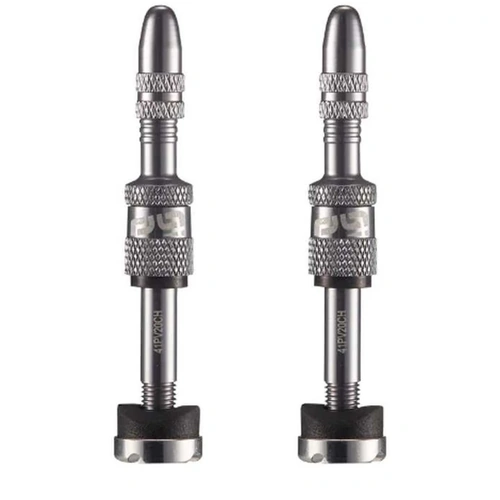 Quickfill PRESTA Tubeless Valves | Gen2 | 23-31mm  Depth | 2 Pieces | SILVER (TR2UNA-140)
