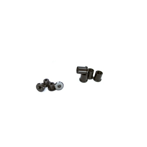 Chain Ring Bolts Long 4 Pk Alloy (11mm T30 Nut & T15 Bolt) BLACK (CB.11.06.K)