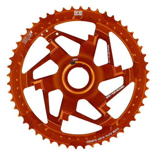 SPARE Helix Race Cassette | 12 Speed | Aluminium Cogs | 45-52T | Naranja (FWS20-126) - suits 13-52 cassette ONLY