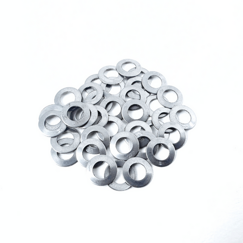 Nipple Washers | 36 pcs | 0.3mm Thickness, Convex | Fit MTB Rims | Stainless Steel | Silver (WHS50-103)