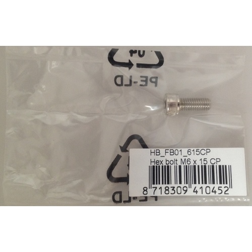 Bolt Hex M6 x 12 CP Saddle Bolt (HB_FB01_612CP)