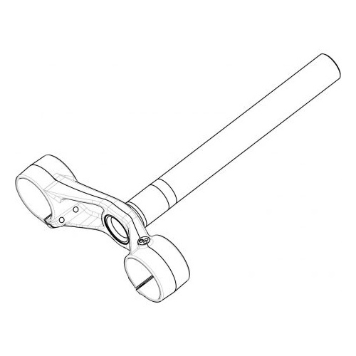 DORADO 37MM, Lower Crown/Steerer Assembly, Short Offset 47mm, Expert / Comp, BLACK (141-38380-K001)