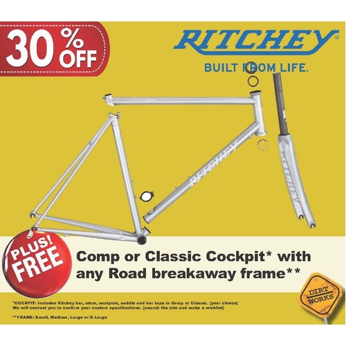 FRAMESET ROAD LOGIC CLASSIC BREAKAWAY TULE FOG (SILVER GREY) LARGE - (97352867022)