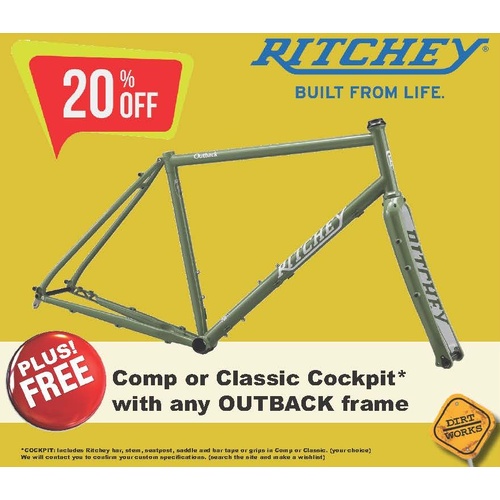 FRAMESET OUTBACK V4 GREEN/WHITE X-SMALL - (97052897001)